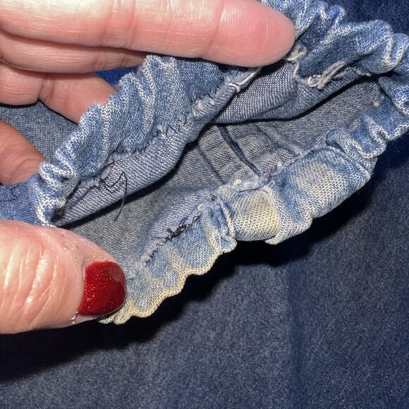 Ralph Lauren Blake Shirt Men’s Size XXL Blue Denim Button VTG *MODIFIED Sleeves - Picture 14 of 16